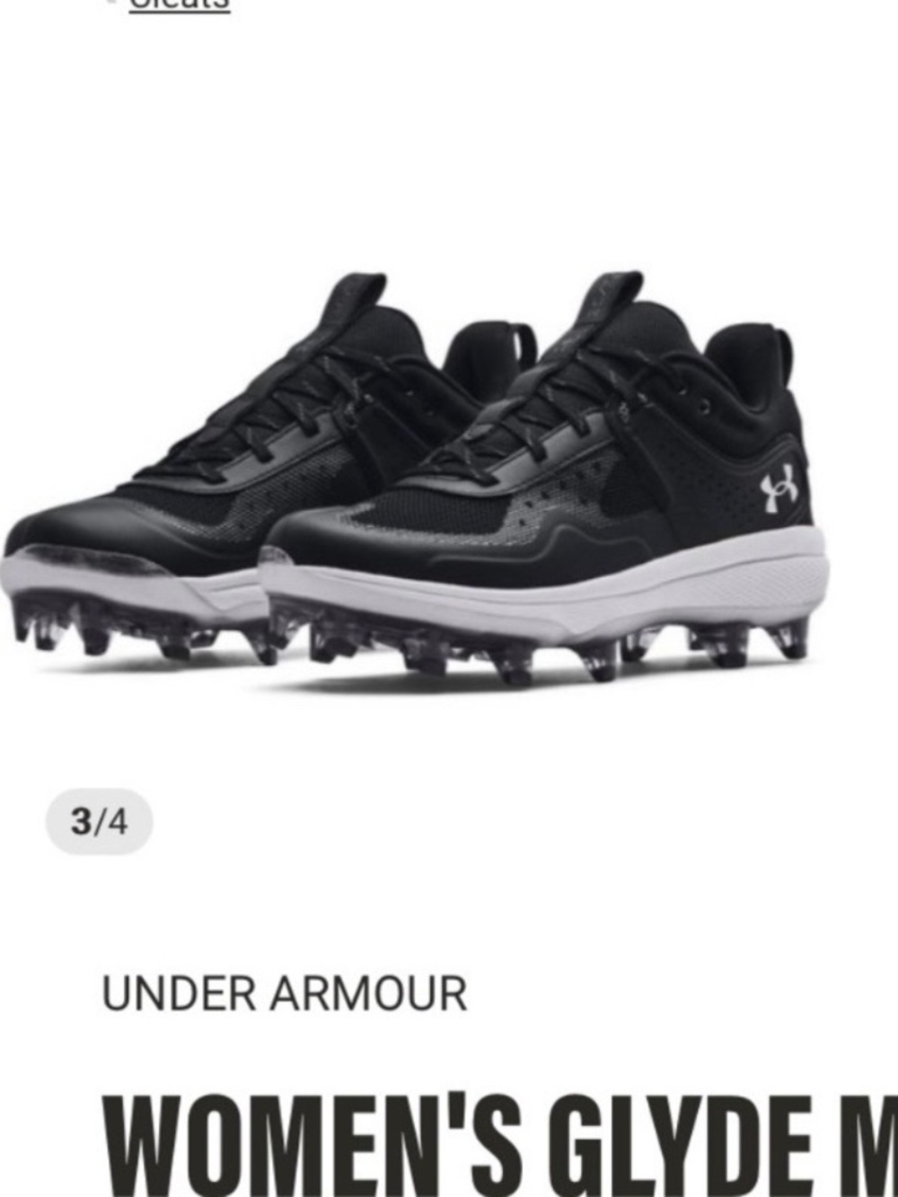 Under Armour Soft Ball Cleats NWOT